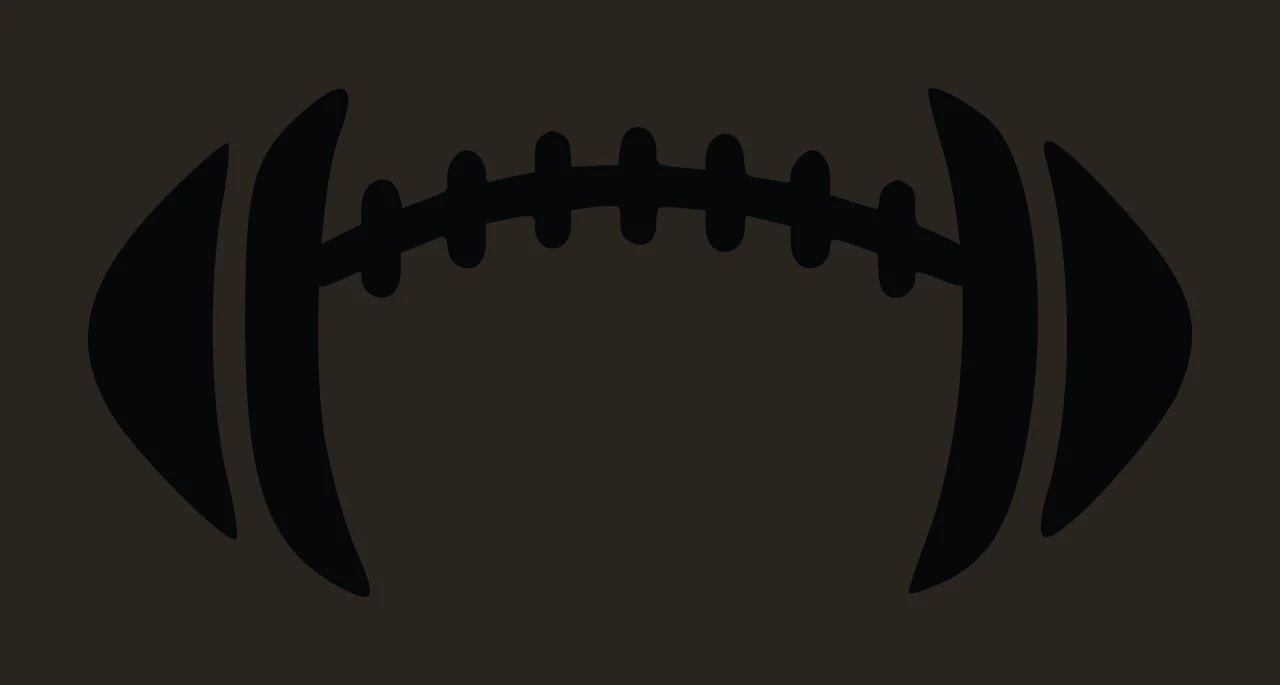 Black Silhouette Football Ball Illustration contrast preview thumbnail