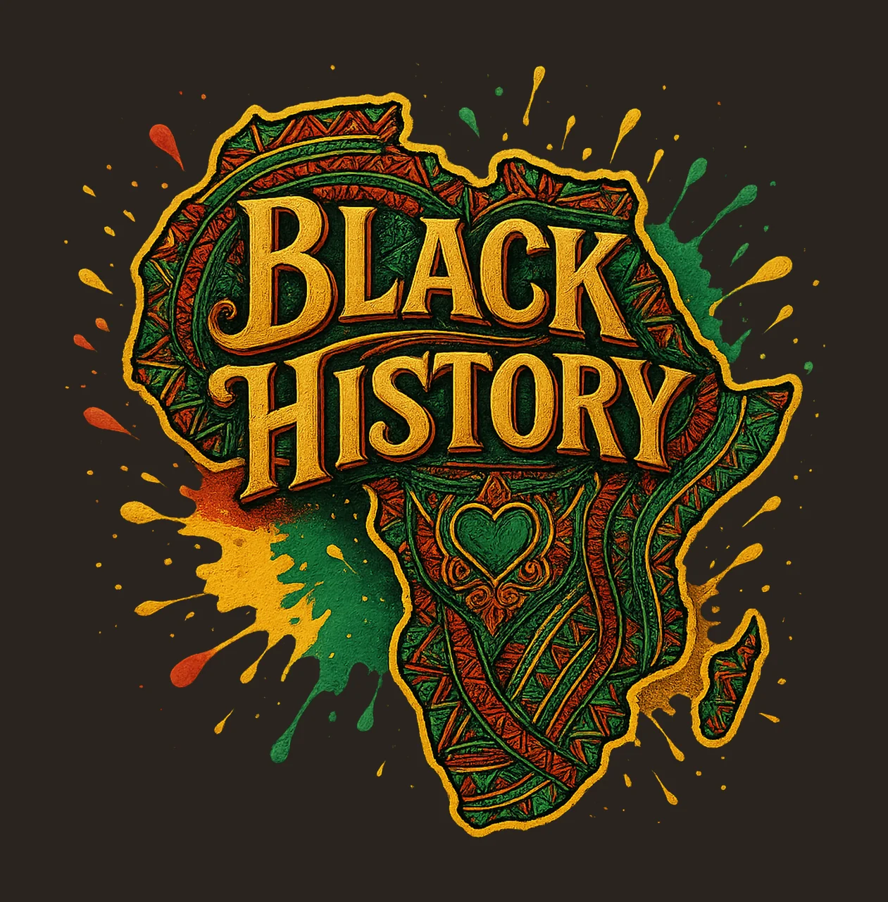 Am Black History Map Juneteenth Design Black History Month contrast preview thumbnail