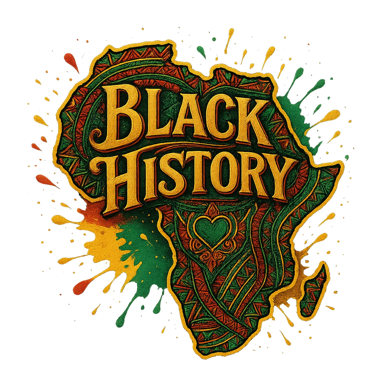 Am Black History Map Juneteenth Design Black History Month