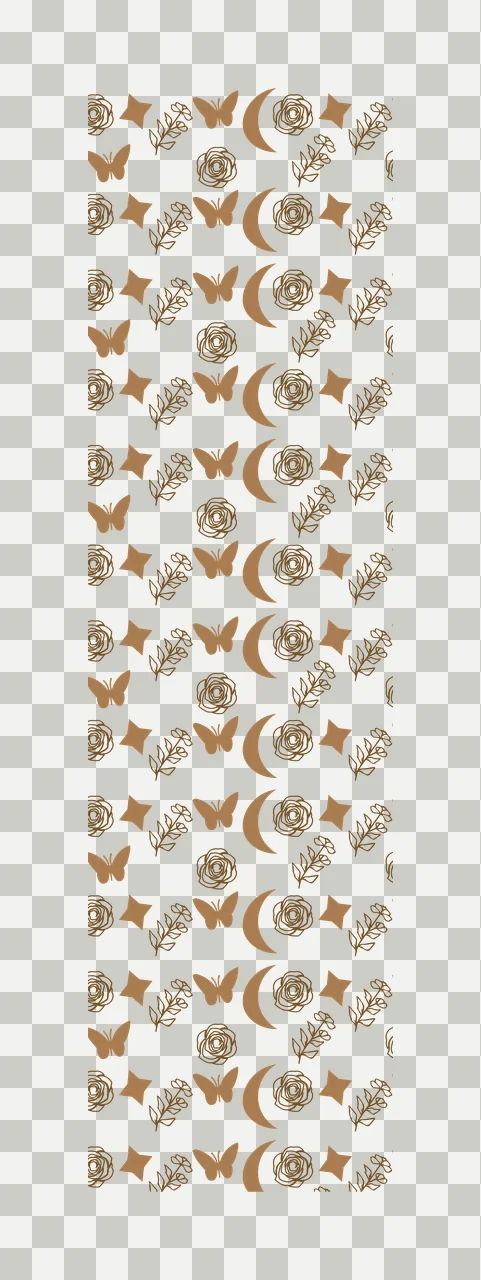 Black Butterfly Moon Flower Pattern butterflies and flowers transparency and detail preview thumbnail