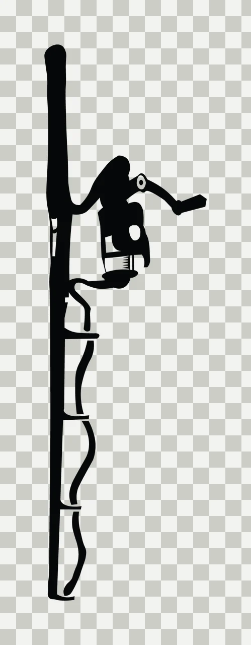 Fishing Hunting Monogram Character 08 fisherman angler bass transparency and detail preview thumbnail