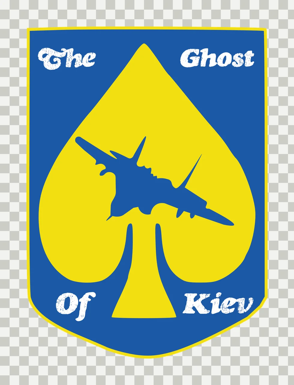 Of Black Shield Crest Shape Silhouette emblem 1 3 F16 UKRAINE THE KIEV transparency and detail preview thumbnail