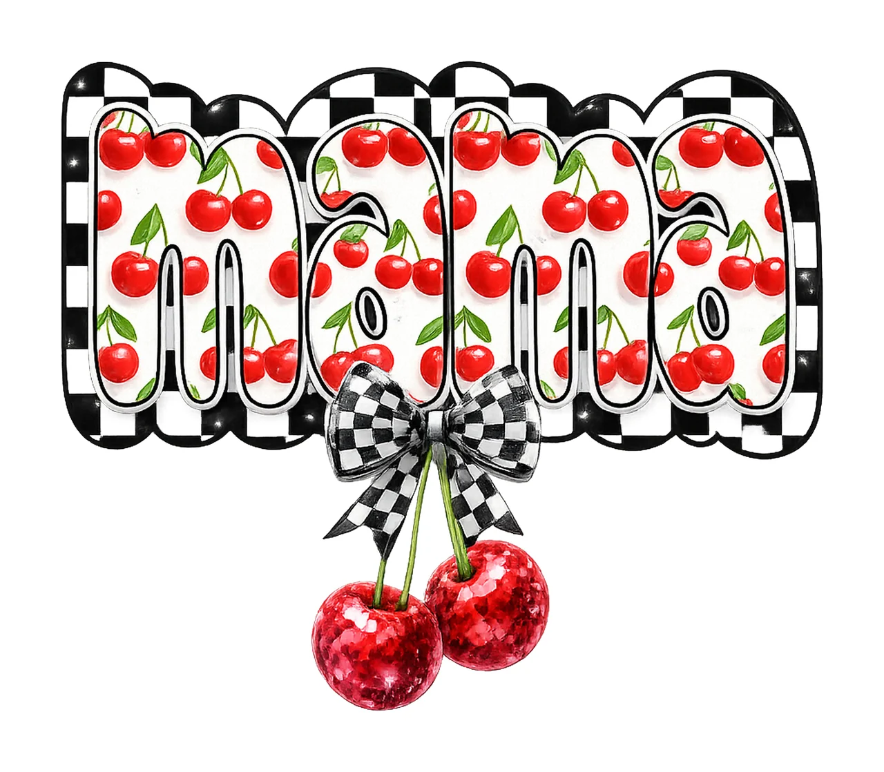 Cherry Bow Mama Coquette Shirt Sublimation Design Cute