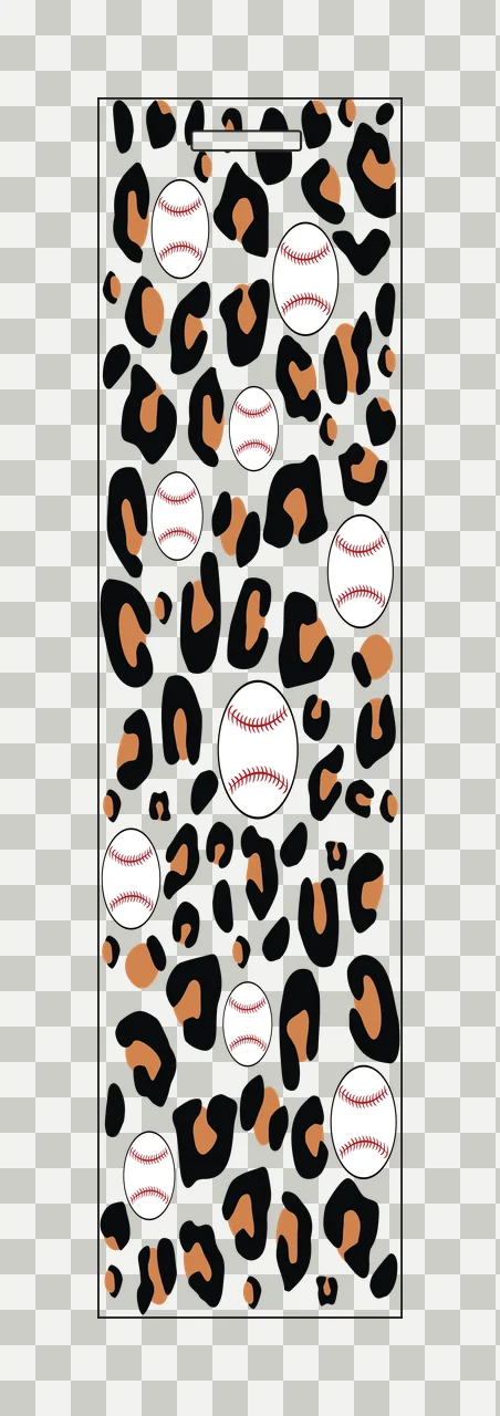 Black Leopard Print Pattern Design repeating spots shapes white transparency and detail preview thumbnail