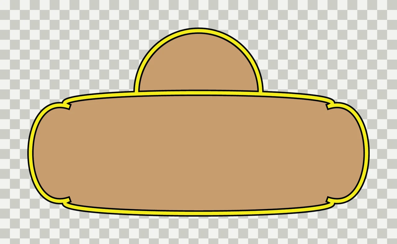 Black Silhouette Of A Rounded Shape With Protruding Abstract transparency and detail preview thumbnail