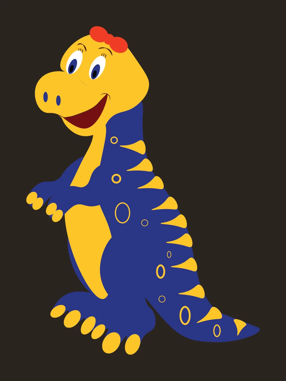Dinosaur Silhouette In Black Profile standing white cartoon contrast preview thumbnail