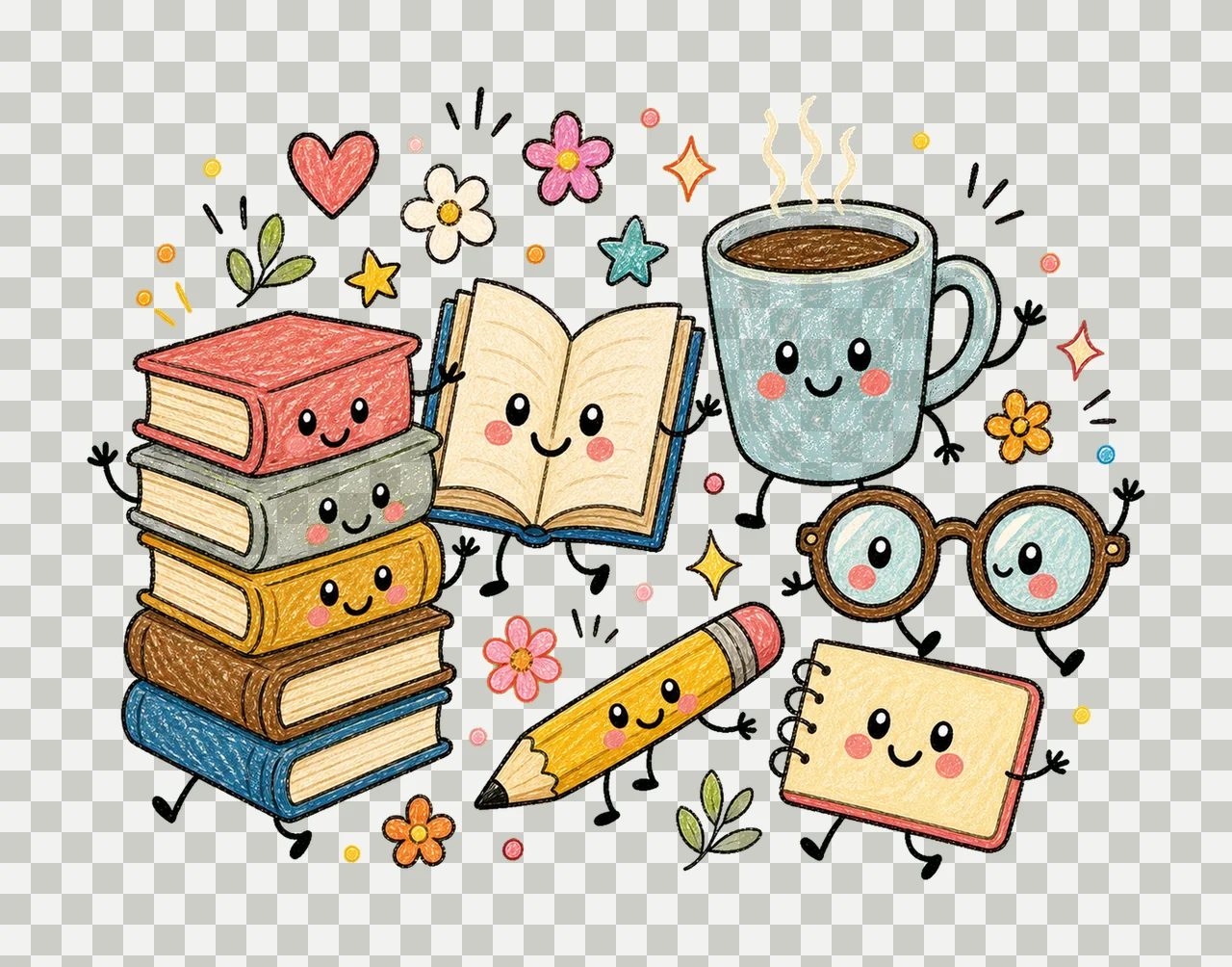 book lovers day 04 cozy crayon sublimation instant shirt transparency and detail preview thumbnail