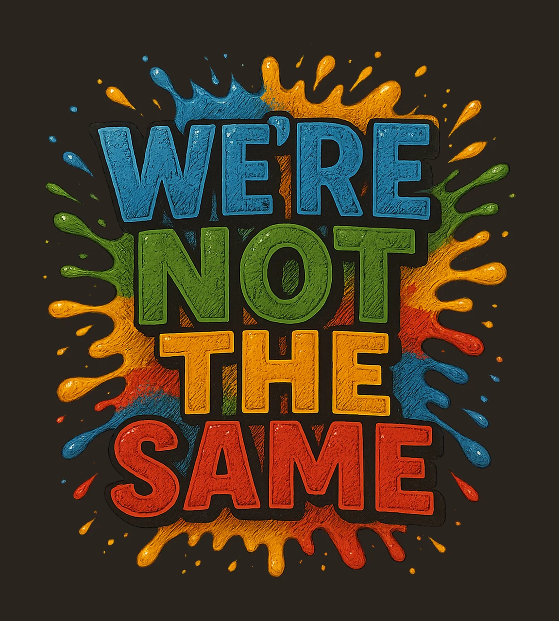 Autism Awareness Not Like Us Design Sublimation Artwork contrast preview thumbnail