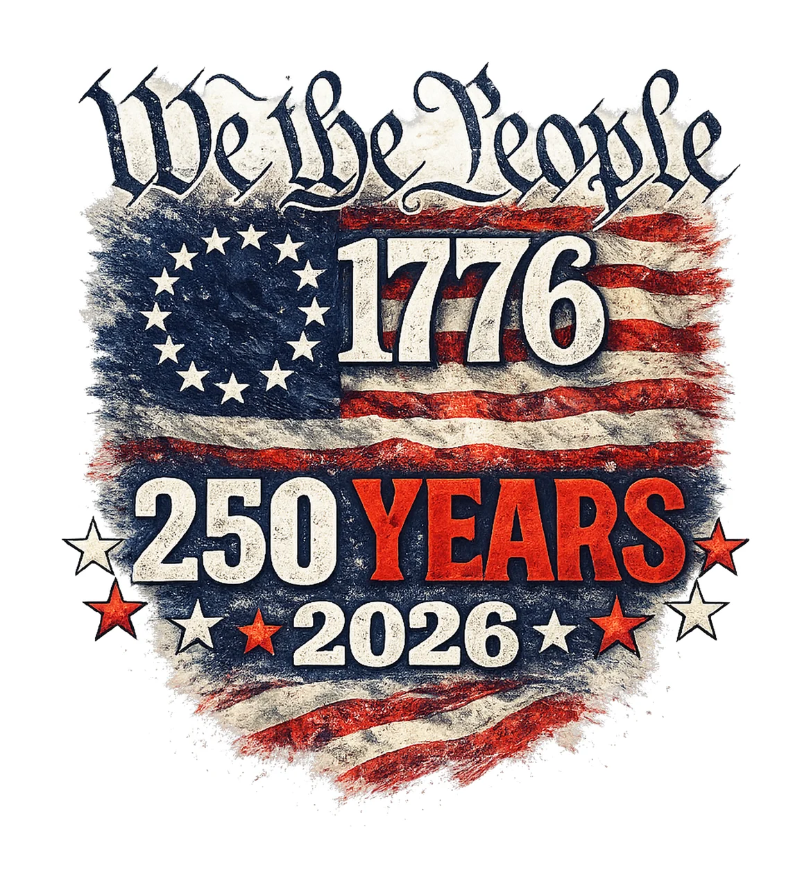 250th America Anniversary US 250 Years Design We The People