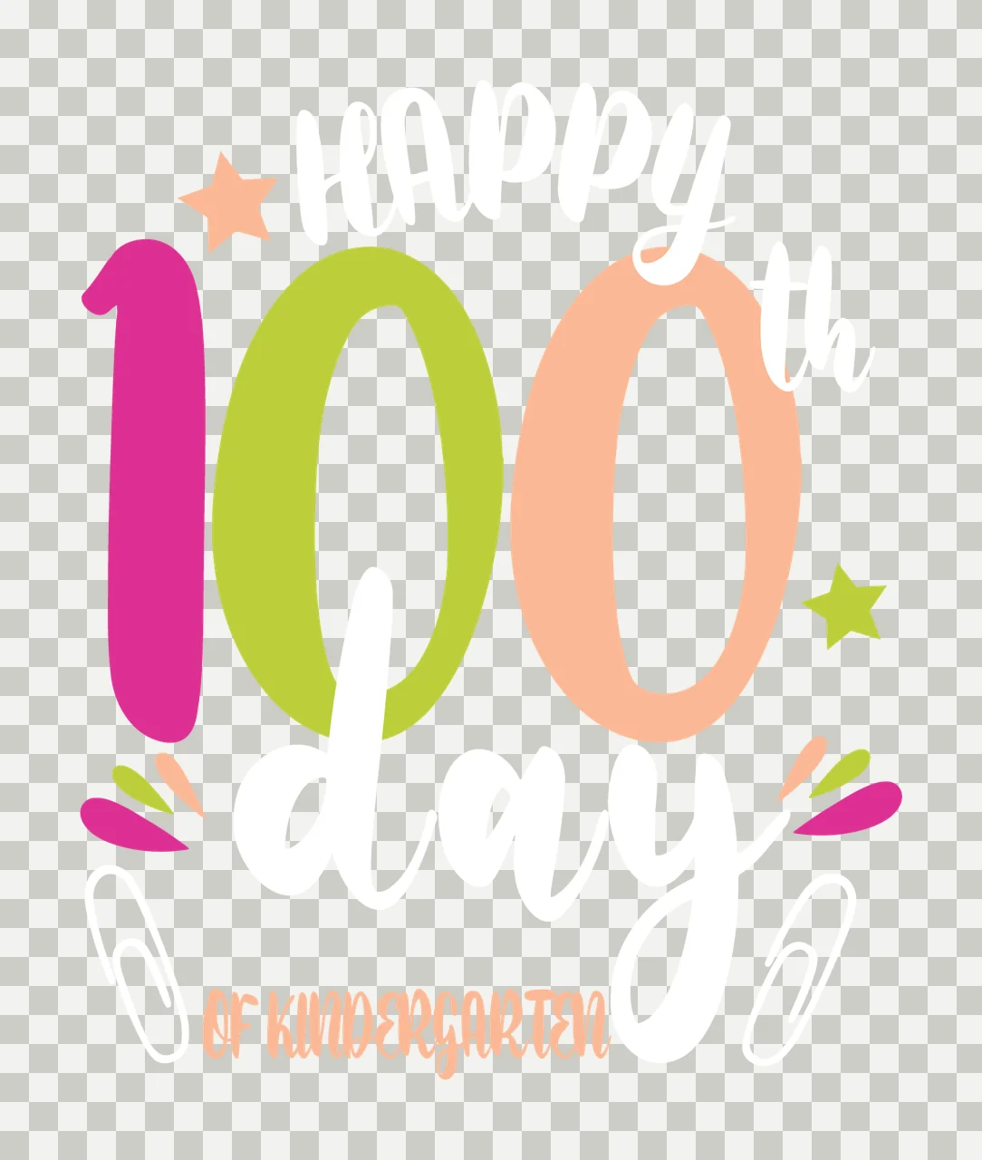Can Glass Wrap 100 Of Kindergarten Number transparency and detail preview thumbnail