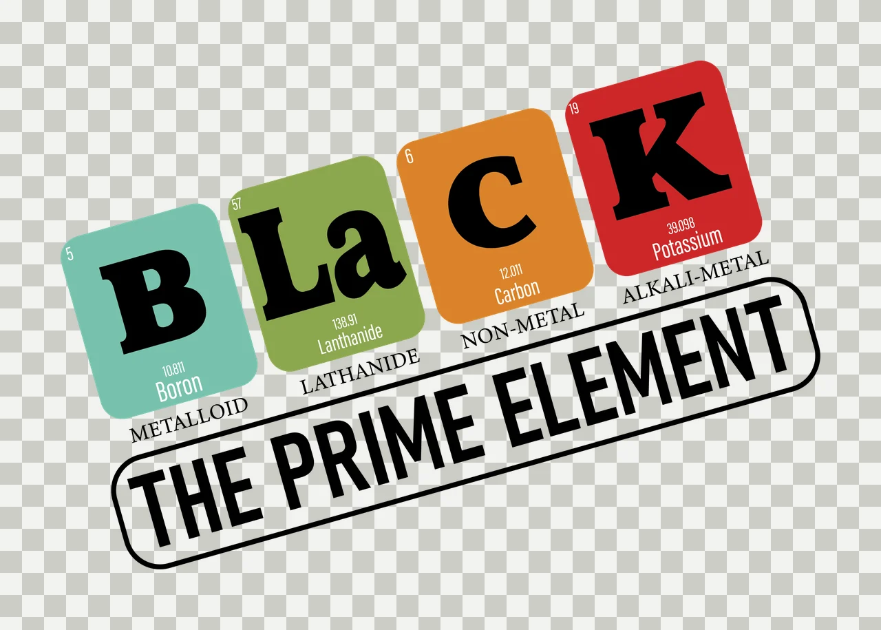 Black Prime Element Text With Labels labeled rectangles white transparency and detail preview thumbnail