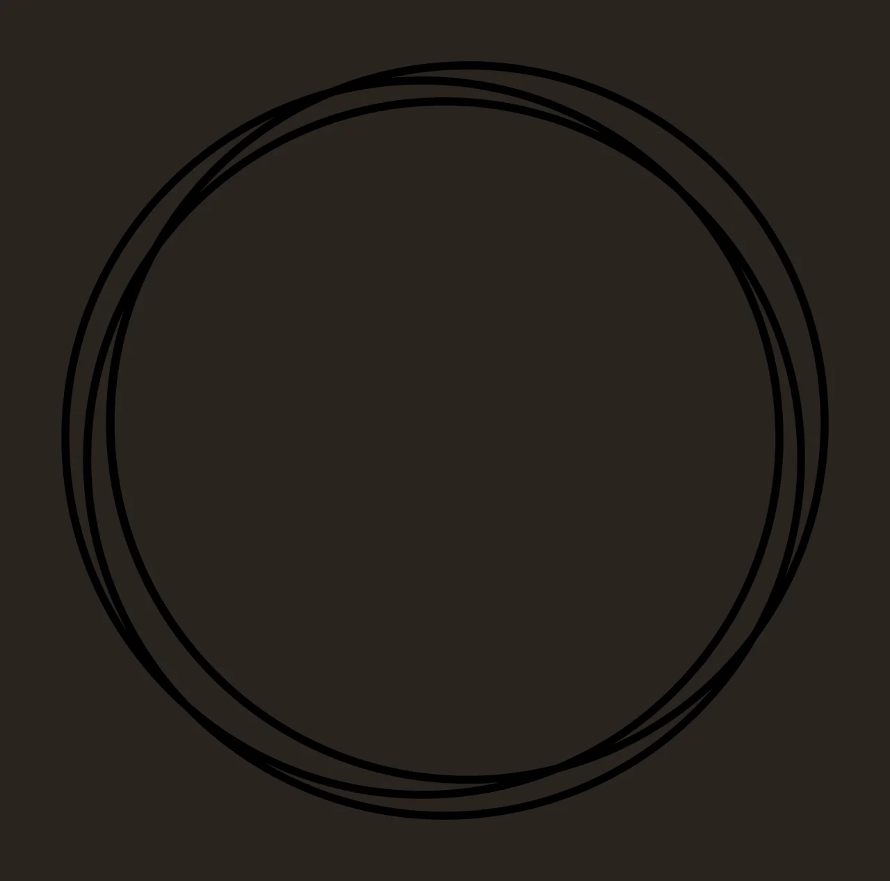 Keychain Intersecting Circular Ring Line Sketch black circle contrast preview thumbnail