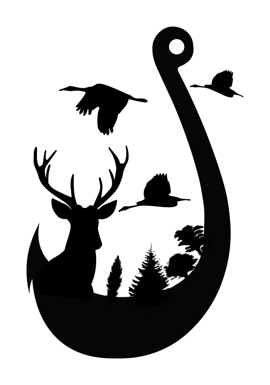 Deer Hook logo design