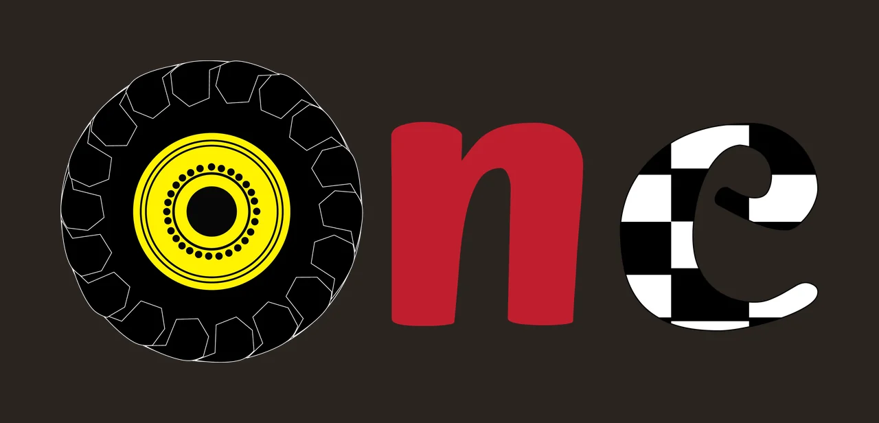One Solid Black Circle Beside Text minimalist white plain typography contrast preview thumbnail