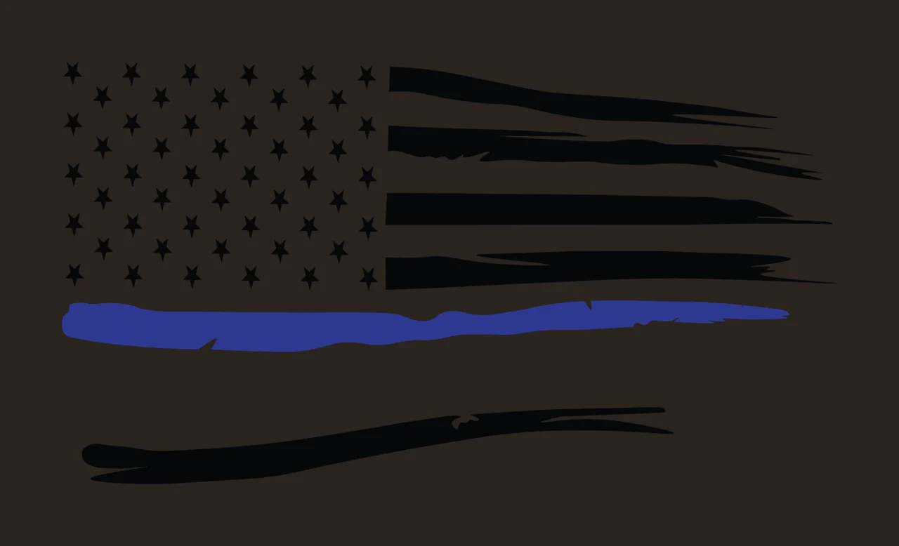 Flag Horizontal Graphic With Distressed Brush Stroke Stripes stars contrast preview thumbnail
