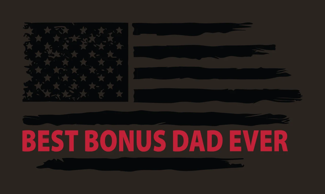 Best Dad Ever Flag Best Bonus Dad Ever distressed display stars contrast preview thumbnail