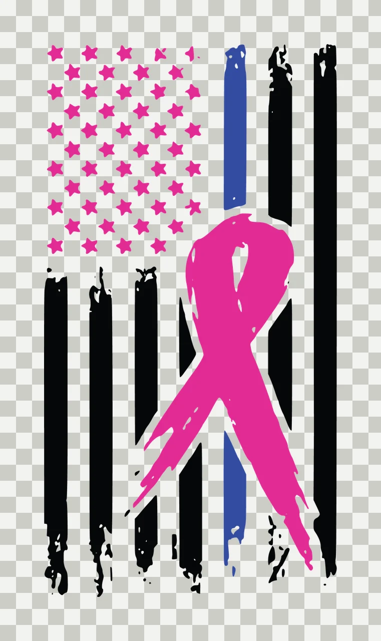 Flag Distressed American With Ribbon Graphic overlay stars transparency and detail preview thumbnail