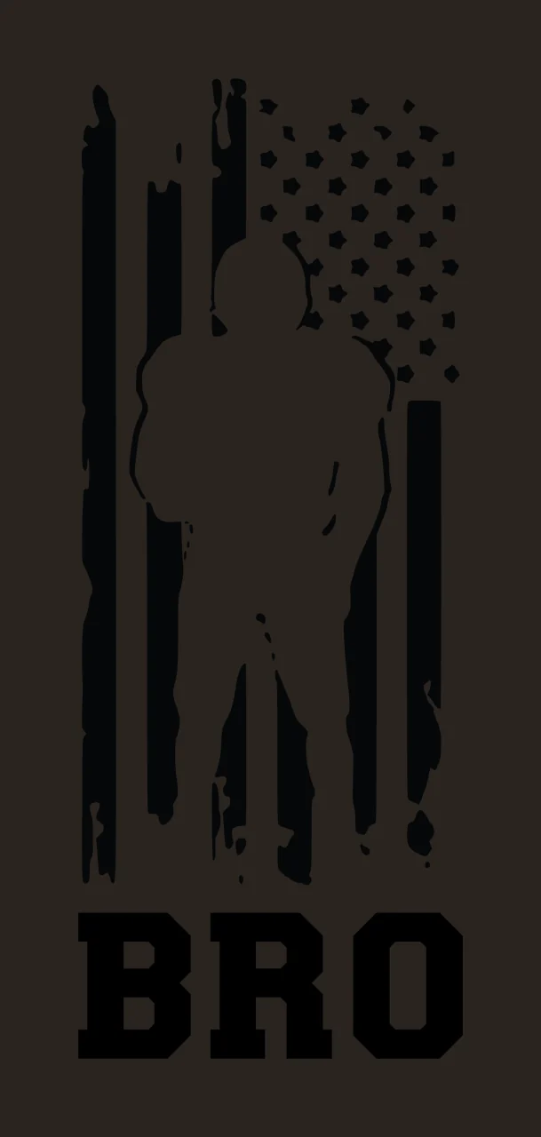 Football Bro Player American Flag Silhouette standing stars contrast preview thumbnail