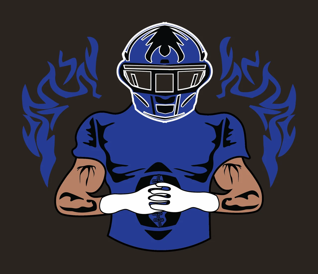 Helmeted Figure With Flames helmet black white plain silhouette contrast preview thumbnail