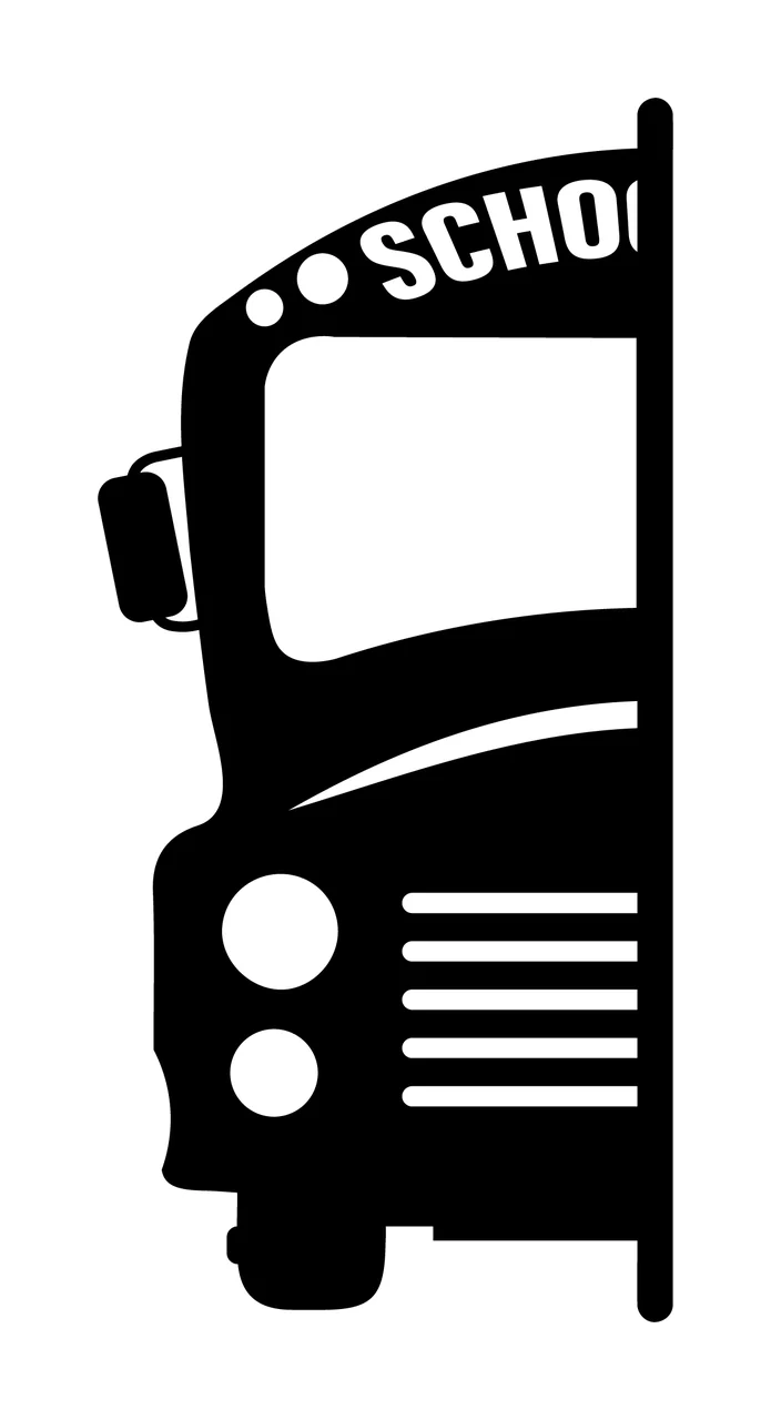 Bus Vehicle Stationary With Wheels And Grille