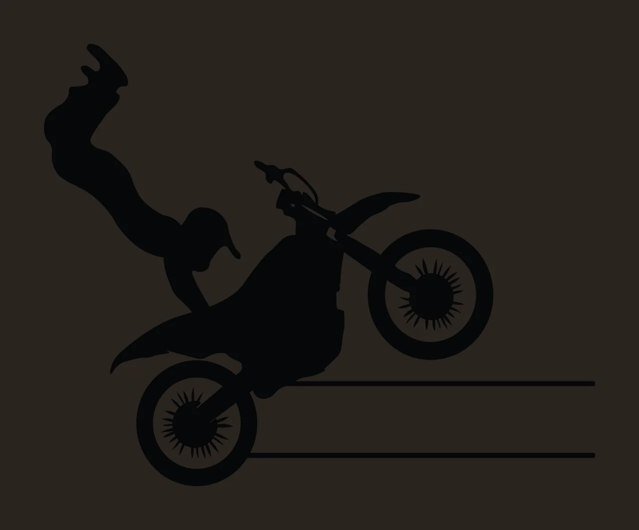 Dirt Bike Monogram Motocross Character 04 scalable logo design contrast preview thumbnail
