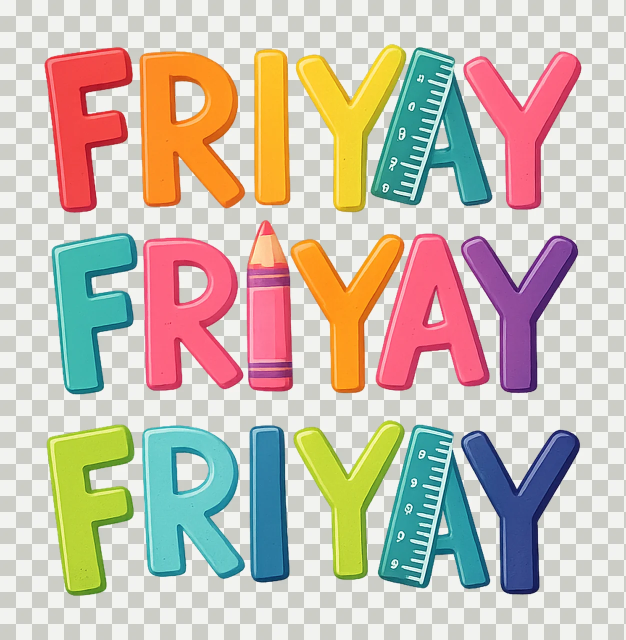 Retro teacher Friday Happy Friyay Sublimation Design Mom transparency and detail preview thumbnail