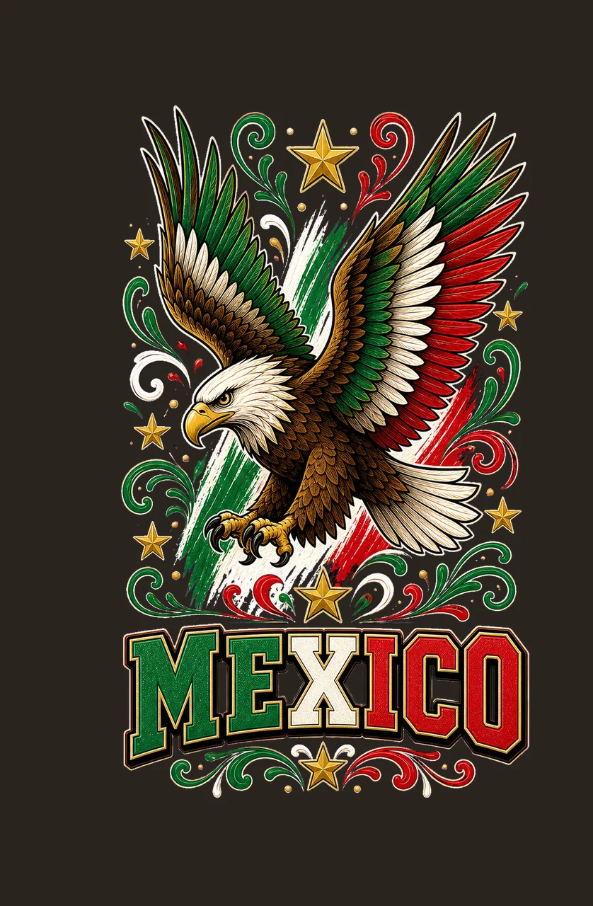Mexico Eagle Heritage sublimation instant shirt Variation B contrast preview thumbnail