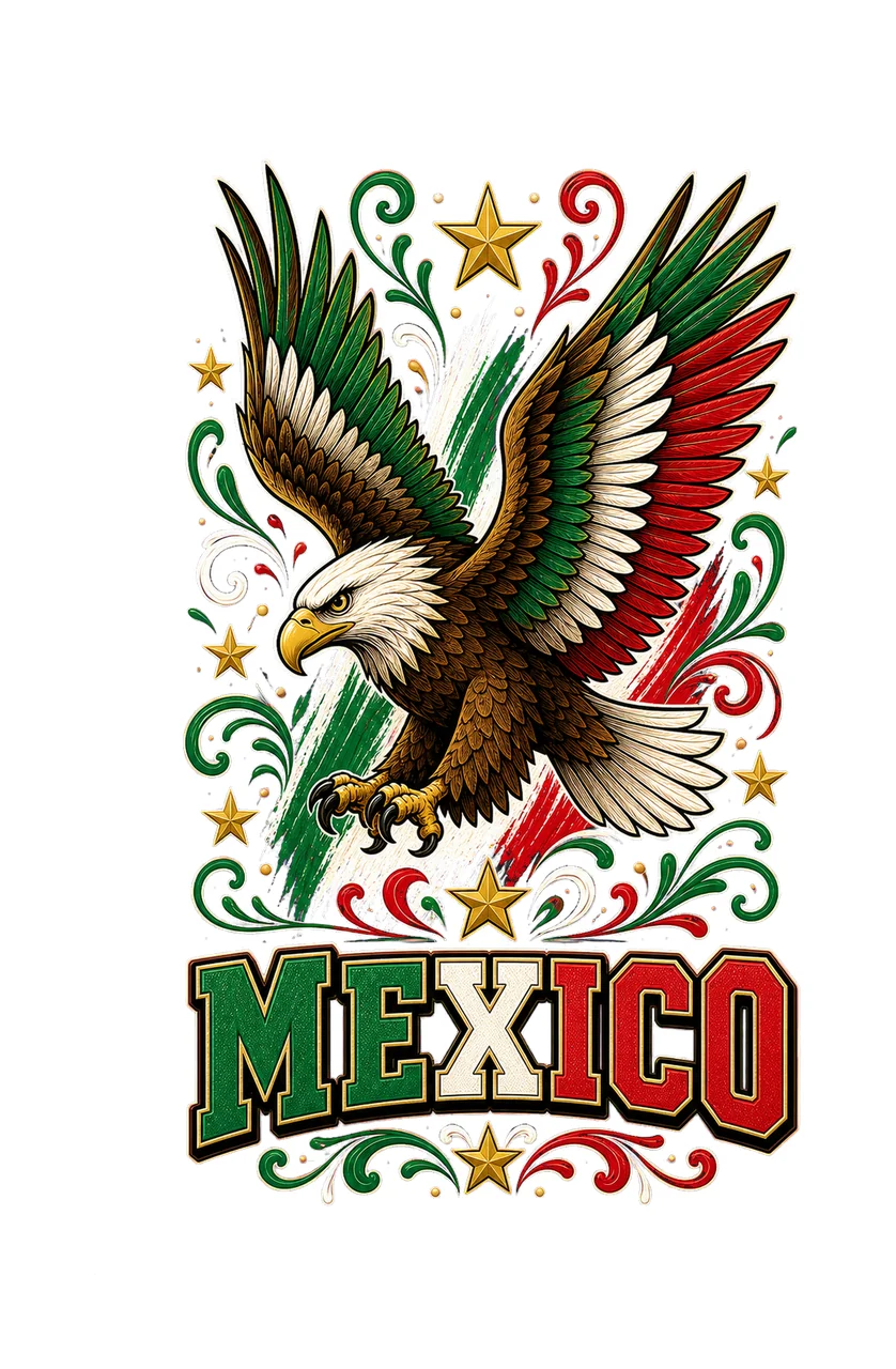Mexico Eagle Heritage sublimation instant shirt Variation B