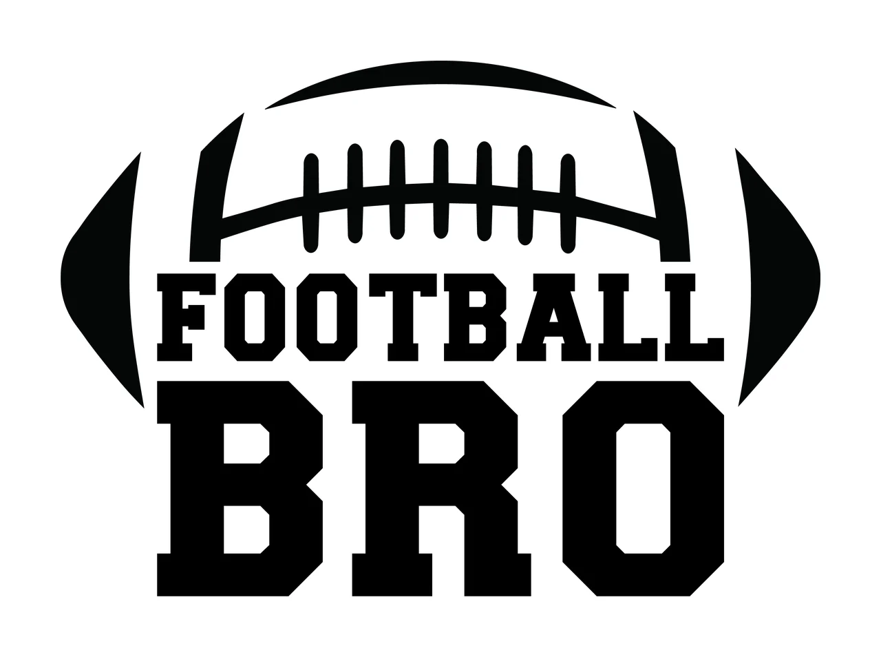 Football Bro Text On Icon