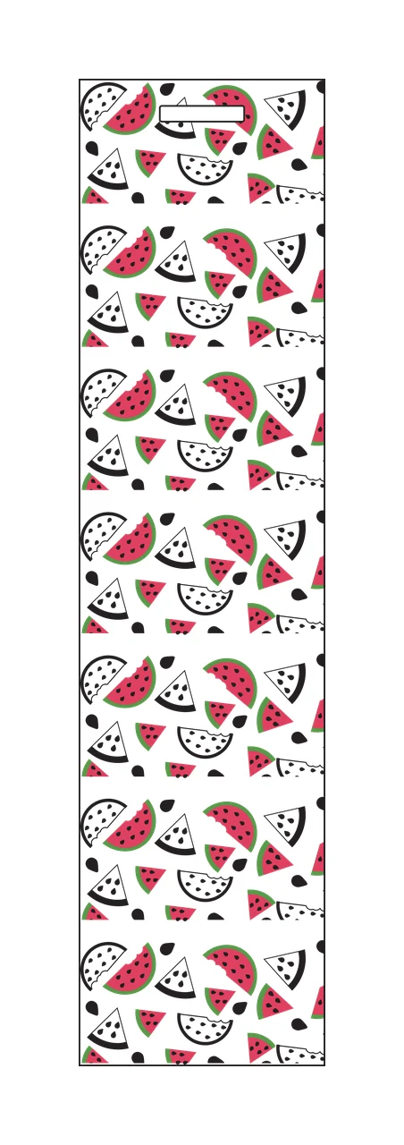 Watermelon Slice Pattern seed silhouette black white fruit