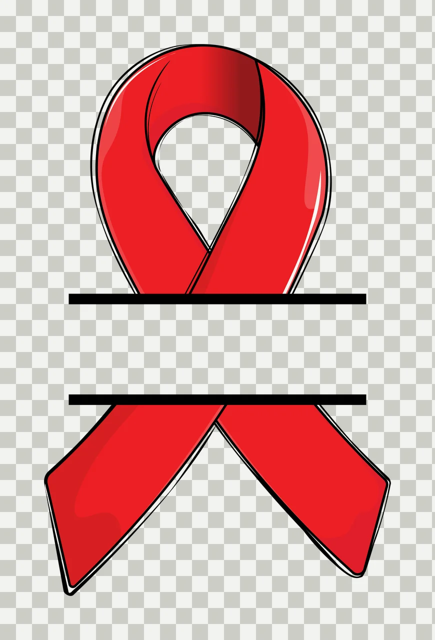 Ribbon Black Awareness Split Icon horizontal line flat graphic transparency and detail preview thumbnail