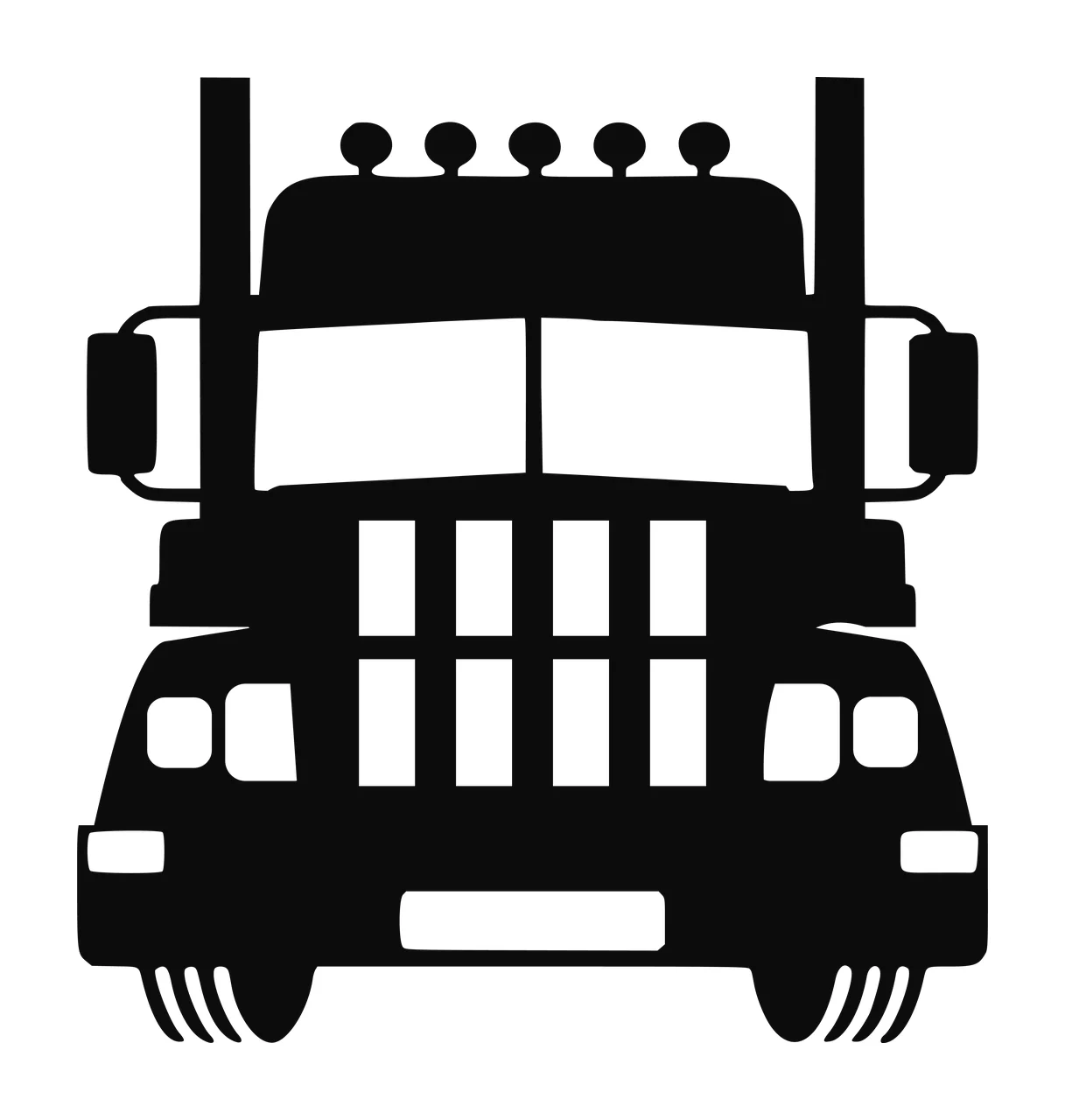 Semi Truck Monogram Character 04 pickup vehicle monster automobile