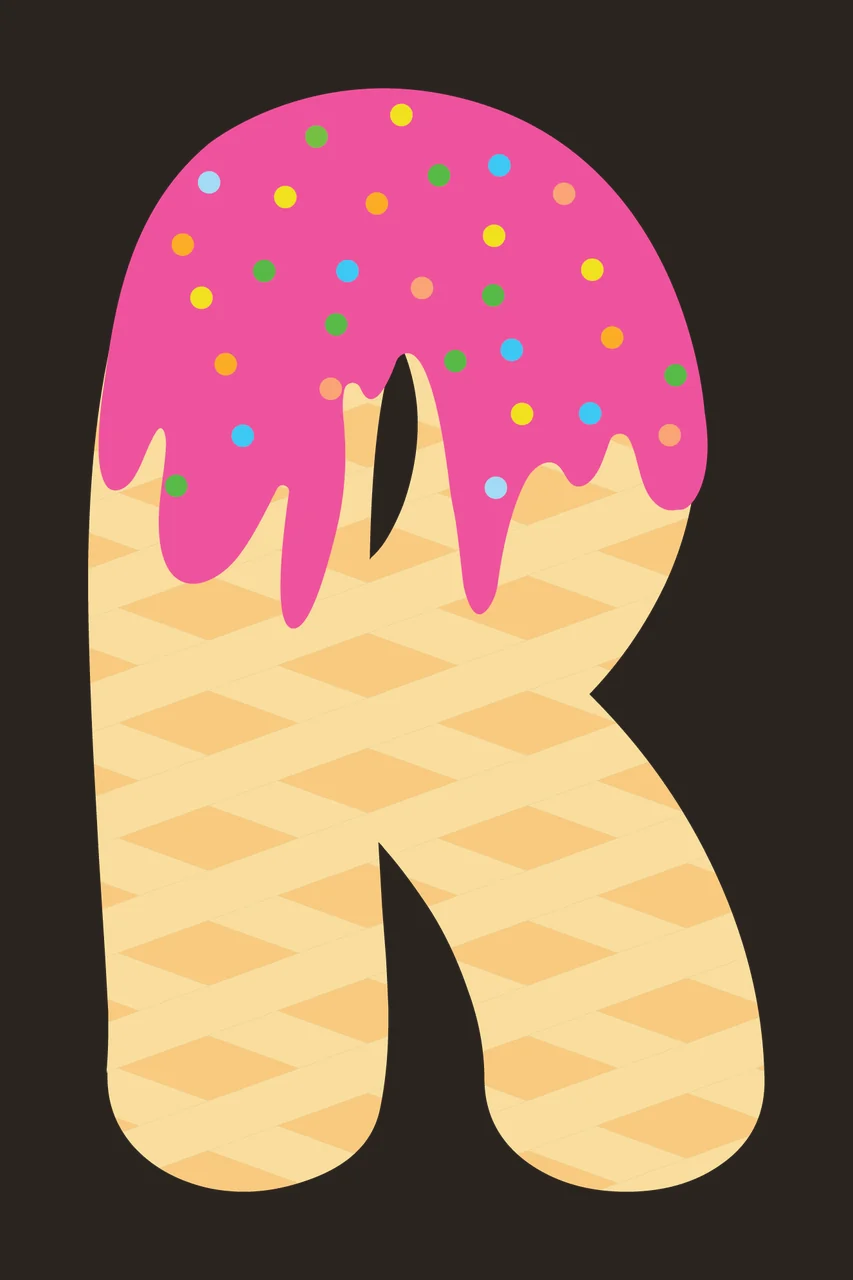 Ice Cream Font Character 08 scalable logo design icon contrast preview thumbnail
