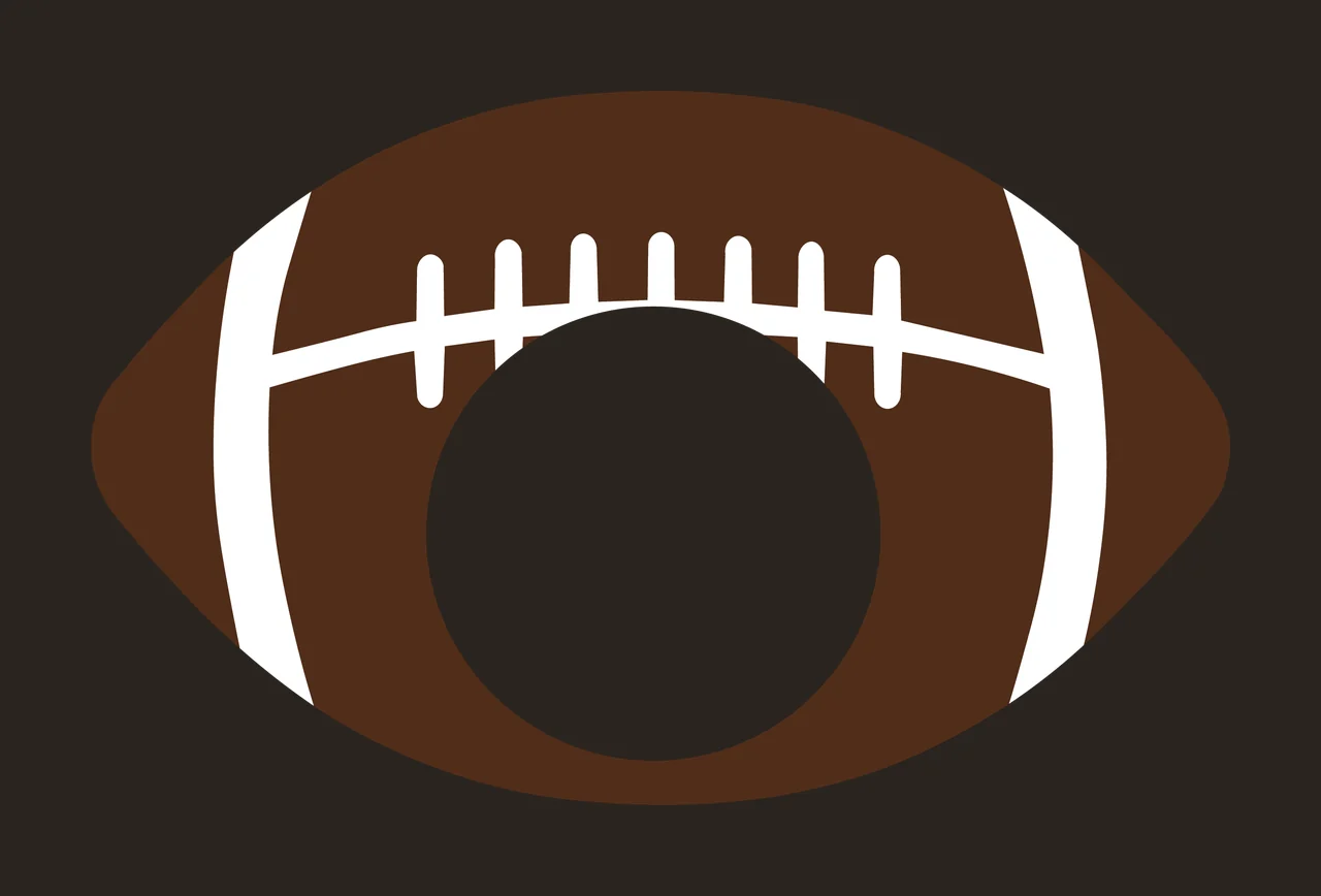 Football Stationary With Sport And Ball In Brown contrast preview thumbnail
