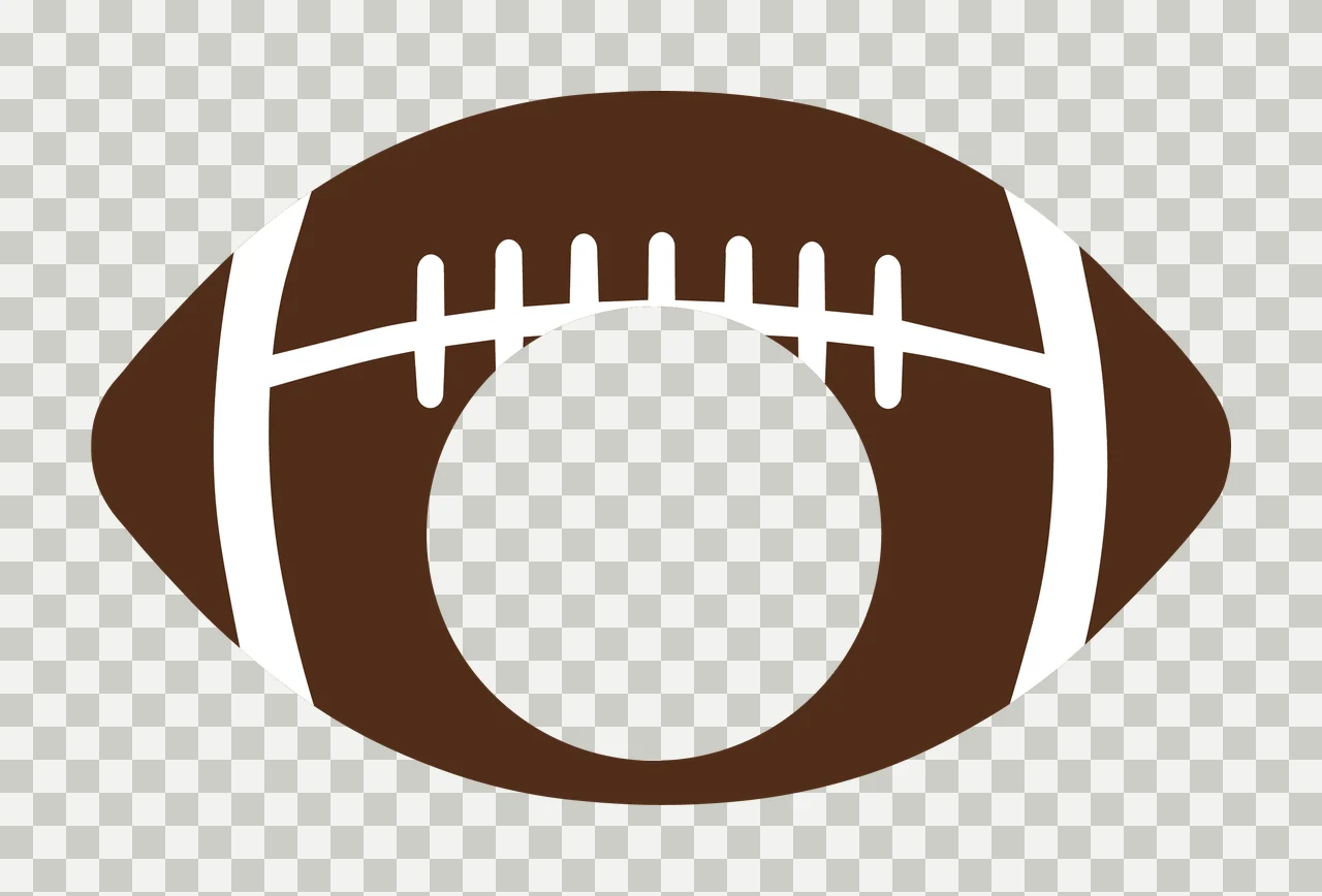 Football Stationary With Sport And Ball In Brown transparency and detail preview thumbnail