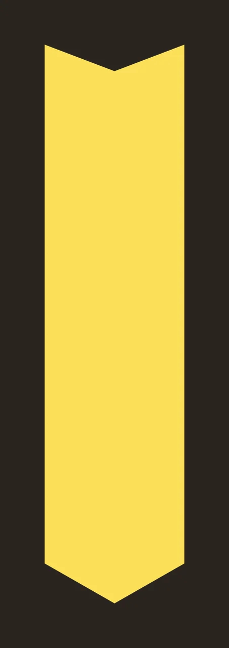 Vertical Black Ribbon Banner With A Top hanging chevron minimalist contrast preview thumbnail