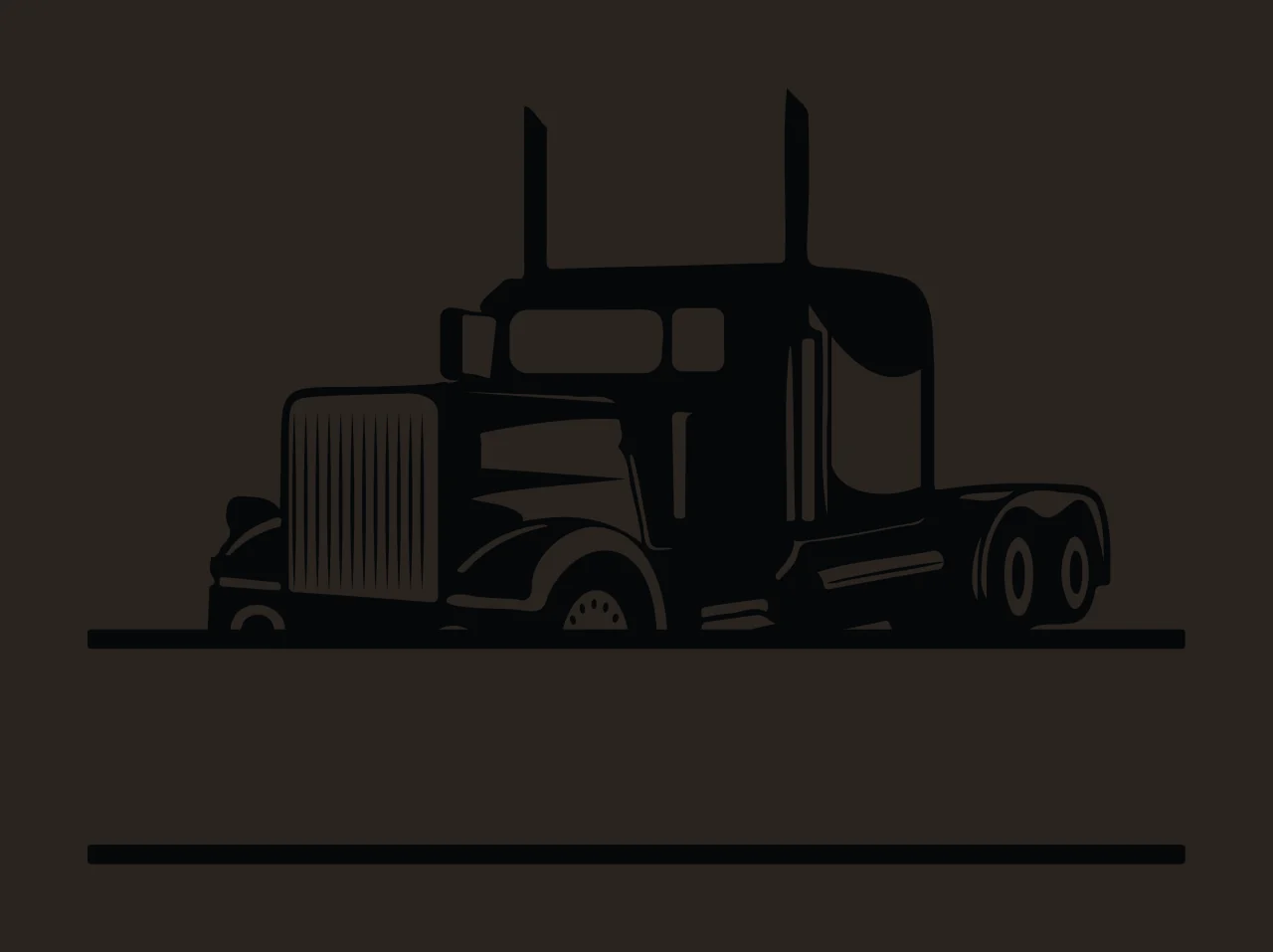 Semi Truck Monogram Character 01 pickup vehicle monster Variation contrast preview thumbnail