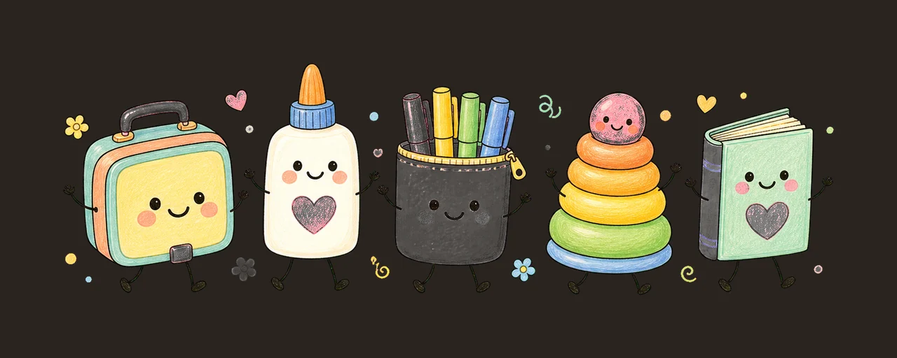 Preschool Aide School Employee Doodles Cute Variation D contrast preview thumbnail