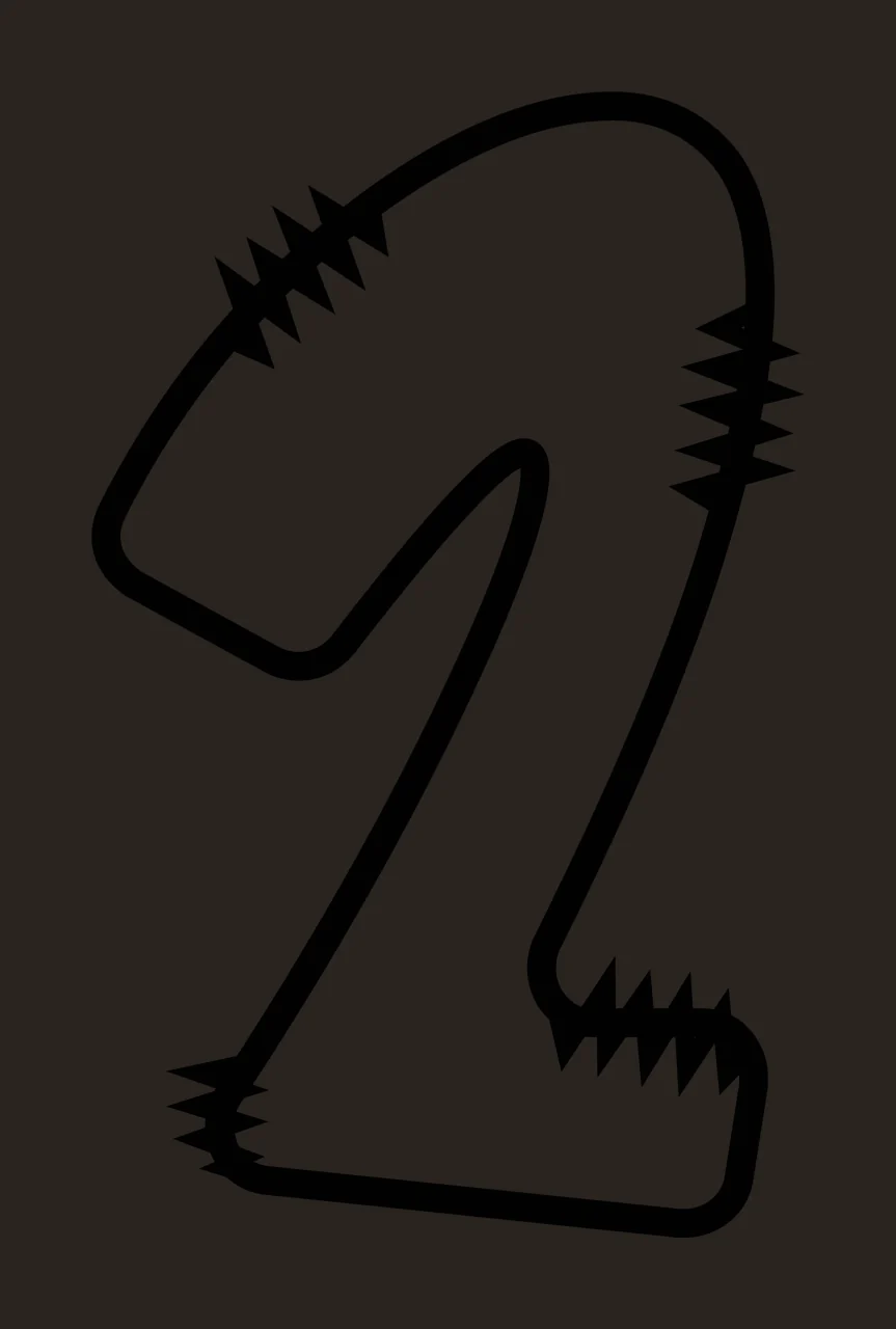 Letters Doodle Character 19 hand drawn sketch whimsical scalable contrast preview thumbnail