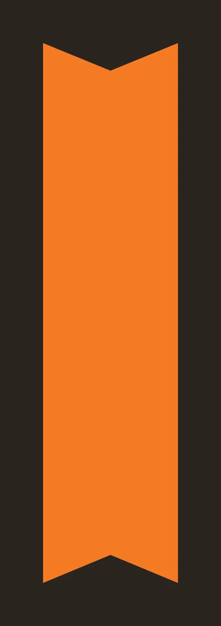Minimal Vertical Black Ribbon With V Shaped Notched banner contrast preview thumbnail
