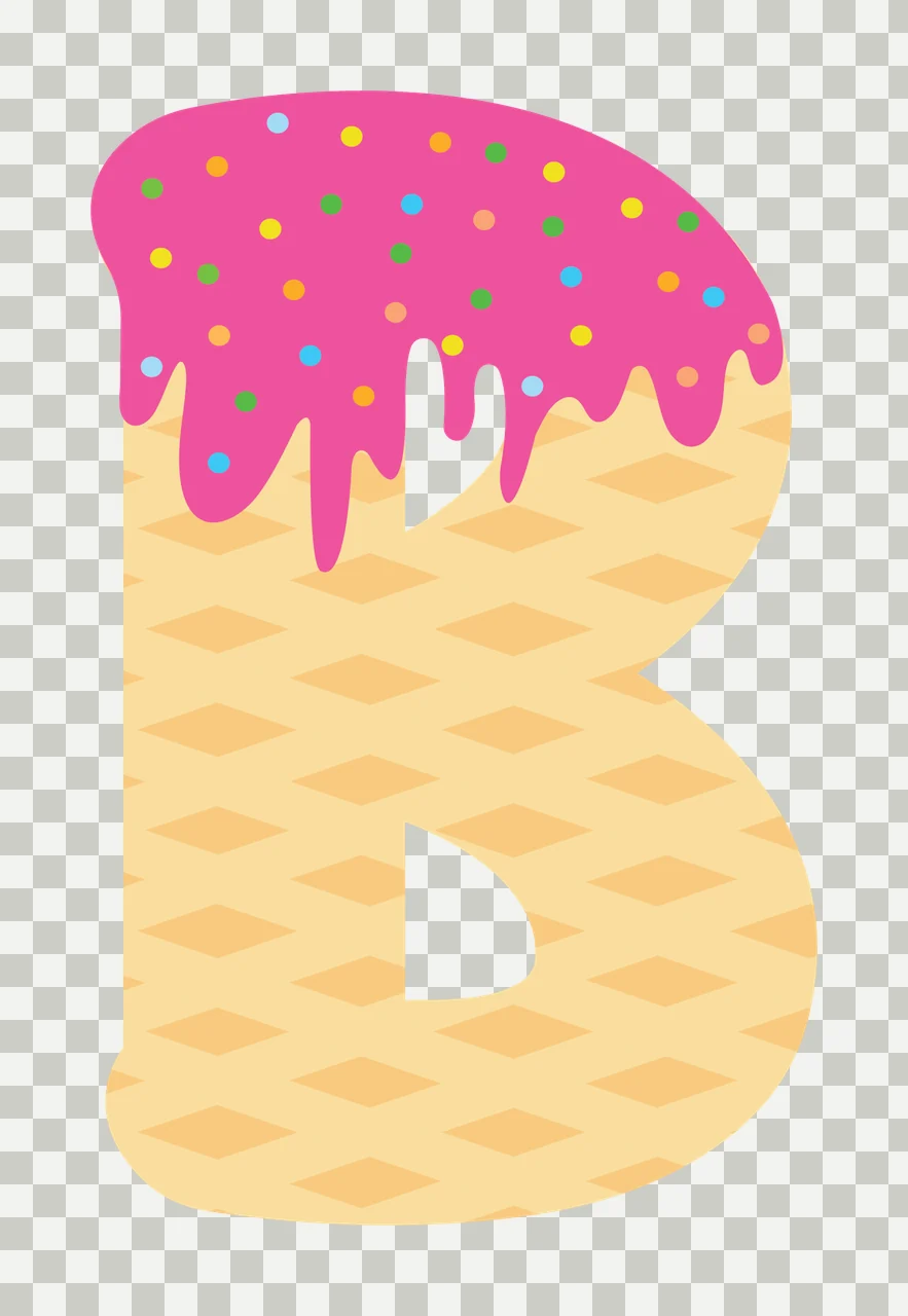 Ice Cream Font Character 35 scalable logo design icon transparency and detail preview thumbnail