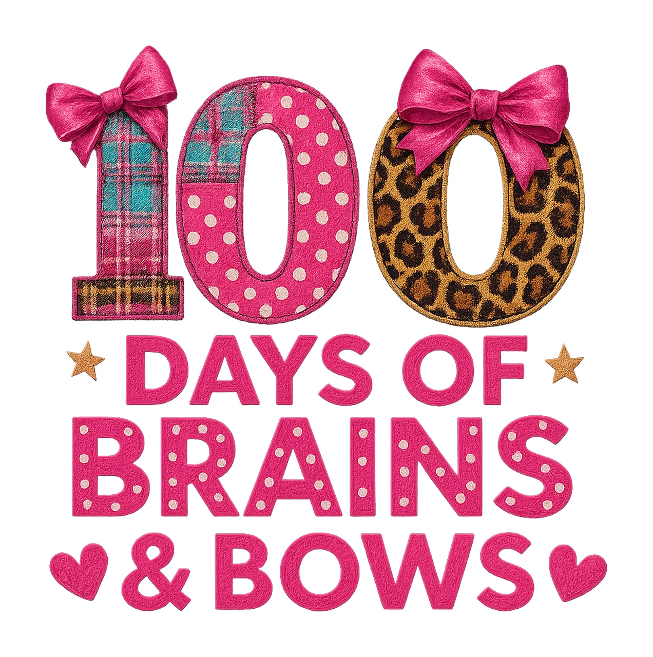 100 Days of School Cute School Kids Sublimation Design