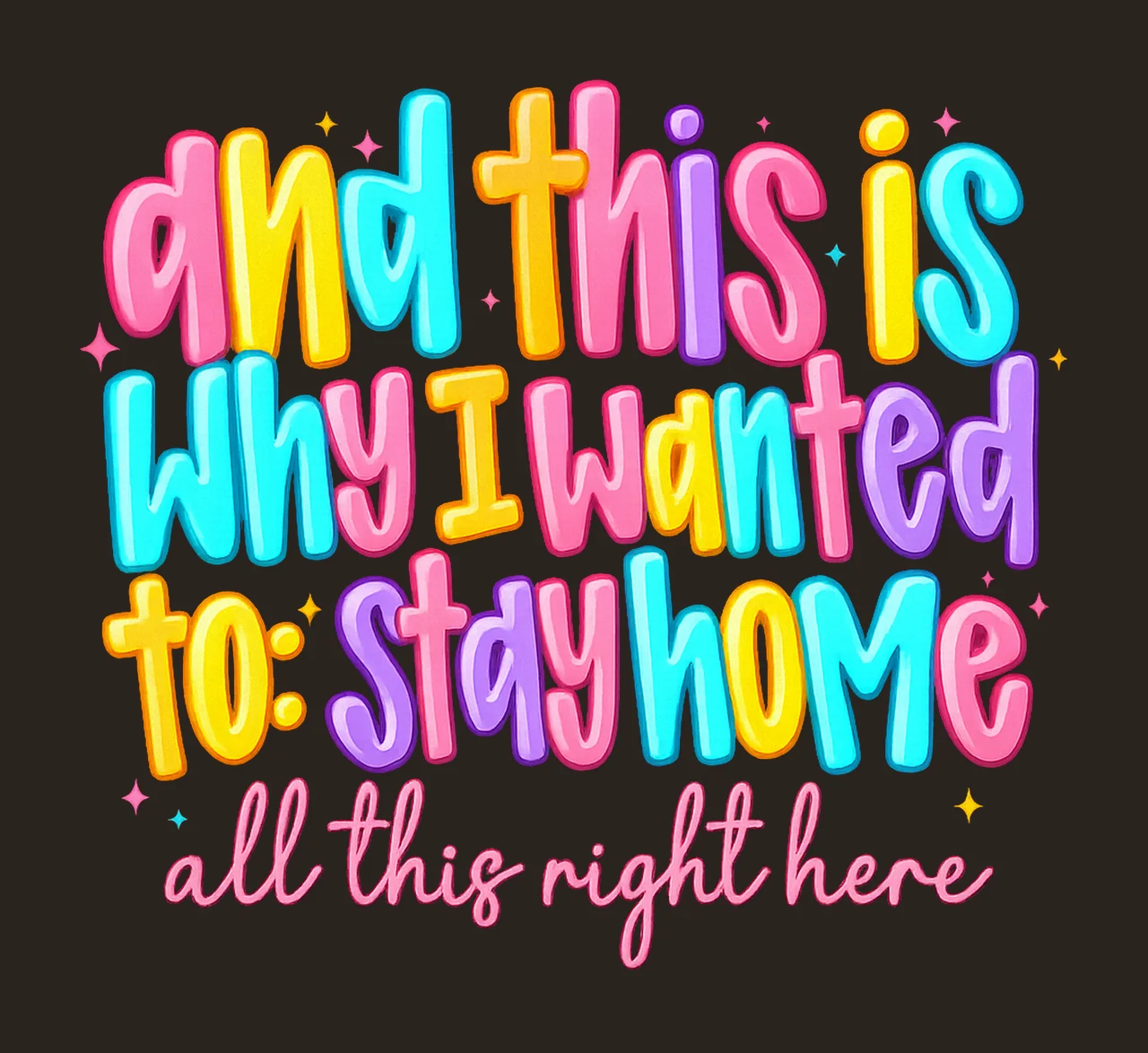 Funny Introvert Sarcastic Quote Sublimation Design Stay Home contrast preview thumbnail