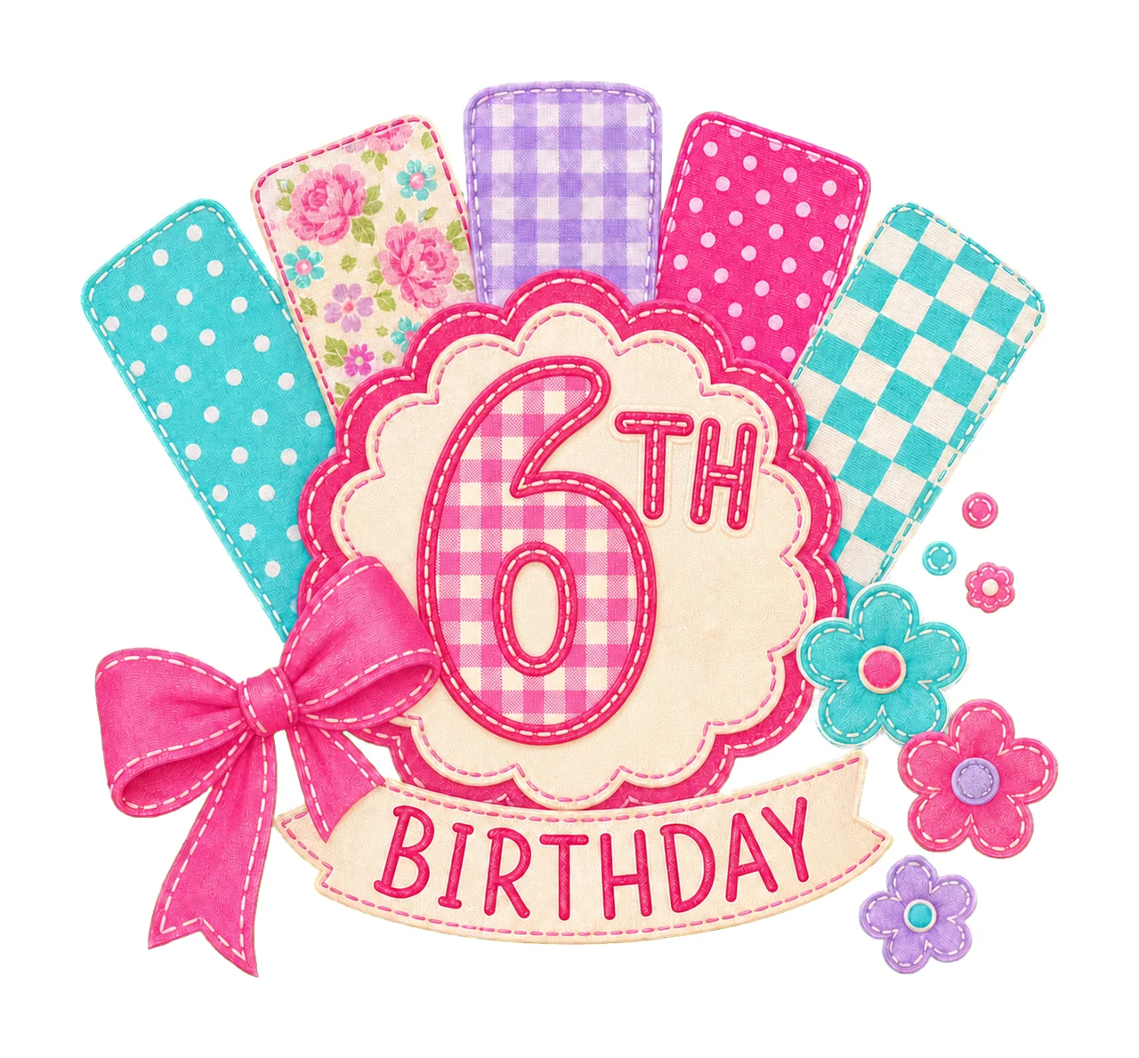 Preppy Patchwork Birthday age 06