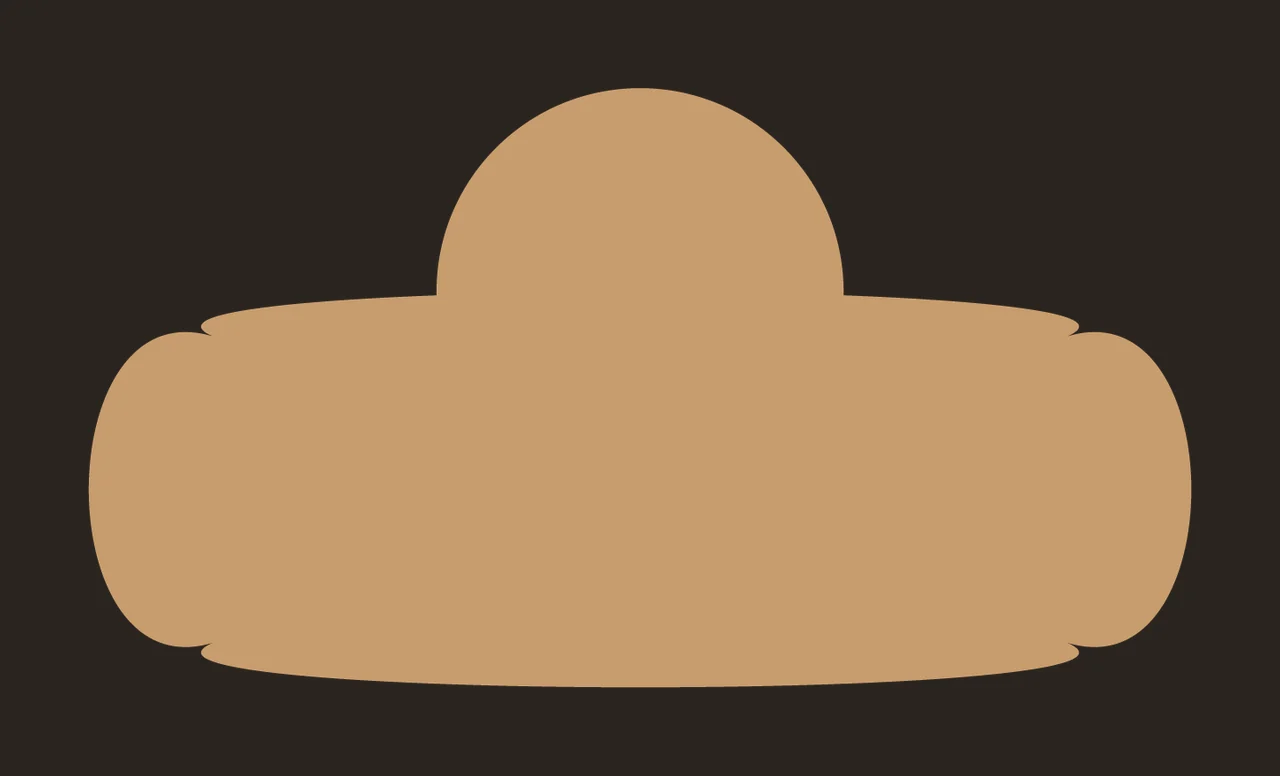 Solid Black Dome And Cylindrical Shape Geometric Standing cylinder contrast preview thumbnail