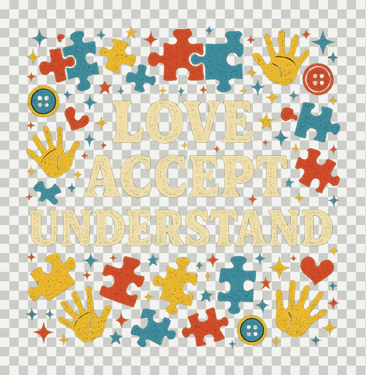Autism Awareness Friendship Bracelet Coquette Design Autism transparency and detail preview thumbnail