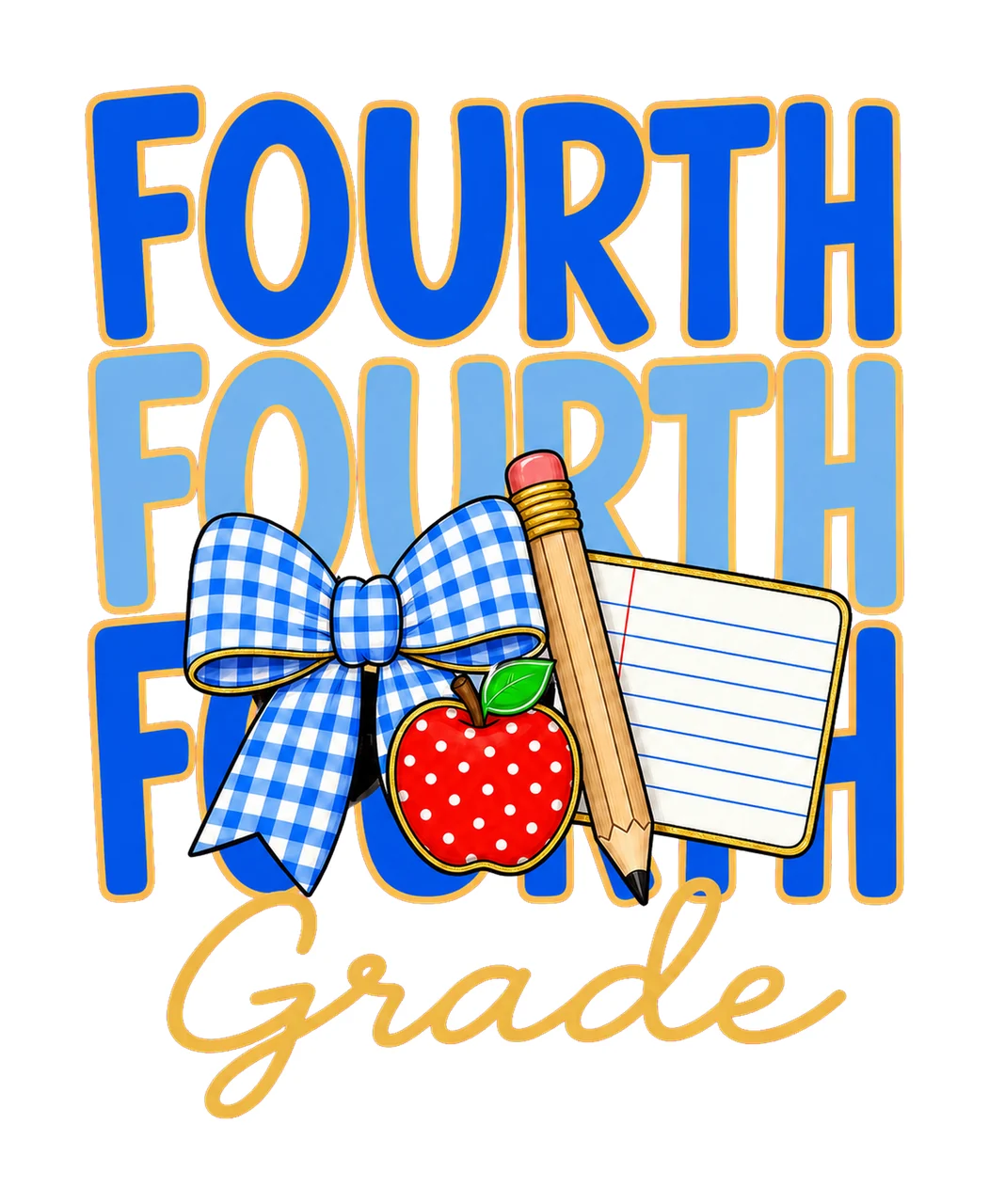 Preppy Teacher Blue Gingham Grade Series bundle 06