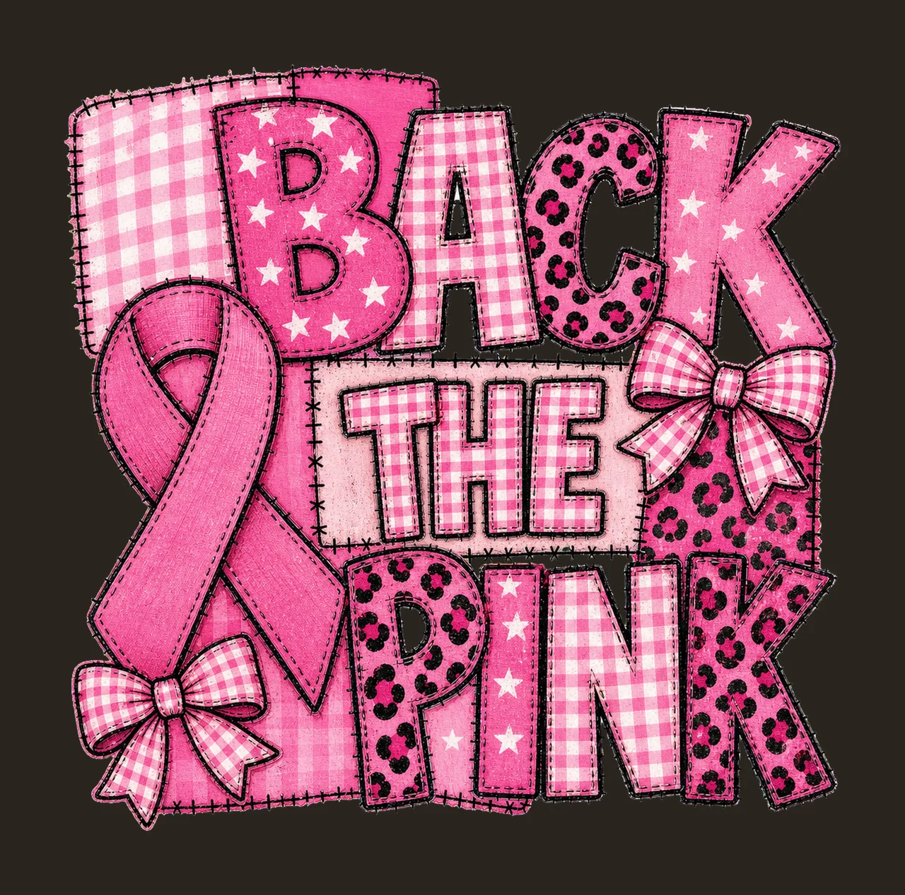 Breast Cancer Fight Cancer Sublimation Design Variation B contrast preview thumbnail