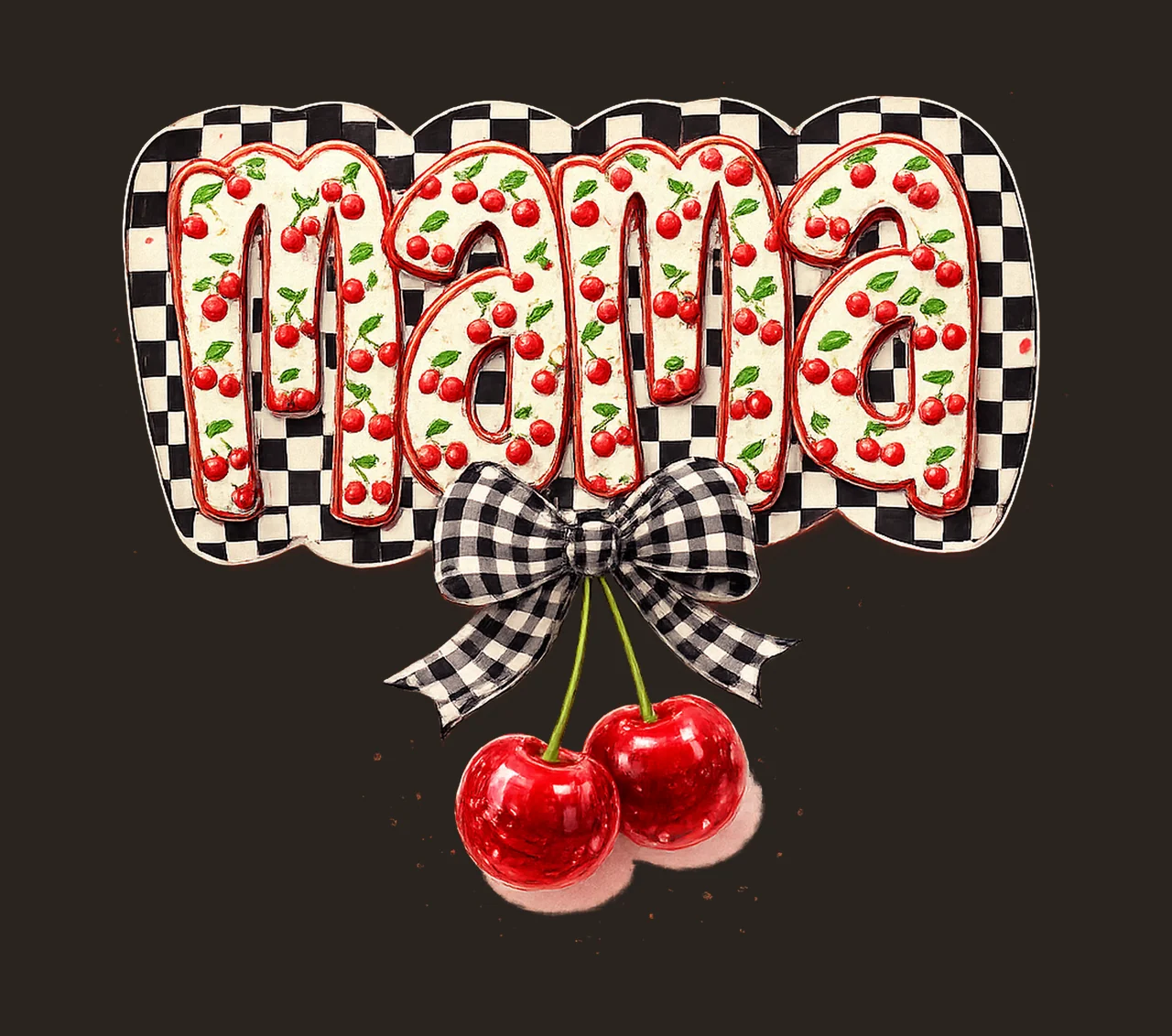 Cherry Bow Coquette Mama Soft Girl Aesthetic Mom Shirt contrast preview thumbnail