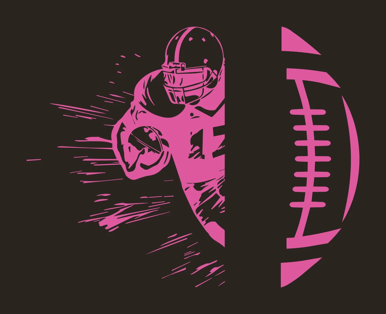 Football Split And Running Athlete Silhouette black white plain contrast preview thumbnail